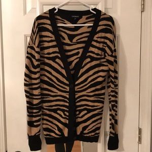 Animal print cardi from Express.